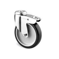 1477pao075p30-11 Tente Braked Swivel Castor Wheel, 60kg Capacity, 75mm Wheel
