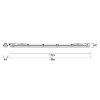 90074 Sylvania 26.6 W LED Batten Light, 240 V LED Batten, 1.28 m Long, IP65