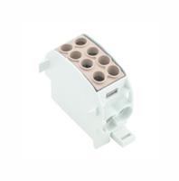 1561650000 Weidmuller Distribution Block, 2 Way, 25 mm², 35 mm², 202A, 1 kV ac/dc, 600 V, Brown
