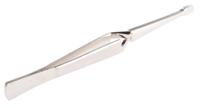 5-155 Bernstein 160 mm, Nickel Plated Steel, Serrated, Tweezers