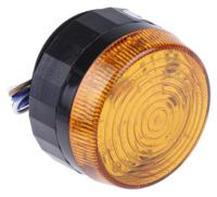 907-5977 RS PRO Amber Flashing Beacon, 110 → 230 V ac, Screw Mount, LED Bulb, IP67