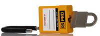 180-6819 RS PRO Yellow ABS, Steel, PVC Safety Lockout Padlocks, 6mm Shackle, 48mm Attachment