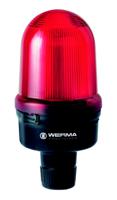 82611000 Werma 826 Series Red Continuous lighting Beacon, 12 → 230 V, Tube Mounting, Filament Bulb