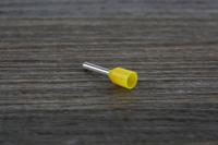 458-768 RS PRO Insulated Crimp Bootlace Ferrule, 8mm Pin Length, 1.4mm Pin Diameter, 1mm² Wire Size, Yellow