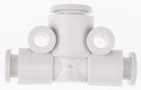 kq2t06-08a SMC KQ2 Series Tee Tube-to-Tube Adaptor Push In 8 mm, Push In 6 mm to Push In 6 mm, Tube-to-Tube Connection Style
