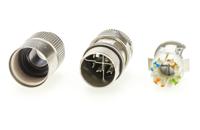 j80026a0100 Telegartner Circular Connector, 8 Contacts, Cable, M12 Connector, Plug, Male/Female, IP67, M12 Series