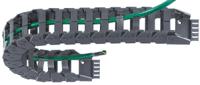 z1640600 Igus e-chain, Z16 Black Cable Chain - Flexible Slot, W62.5 mm x D39mm, L1m, 60 mm Min. Bend Radius, Igumid NB