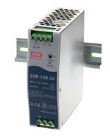sdr-120-48 MEAN WELL SDR Switched Mode DIN Rail Power Supply, 88 → 264V ac ac Input, 48V dc dc Output, 2.5A Output, 120W