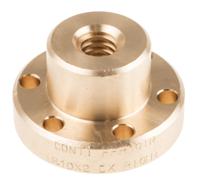 862-5326 RS PRO Flanged Round Nut For Lead Screw, For Shaft Dia. 10mm