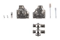 mhdm35-15-k MH Connectors MHDM35 Series Zinc Angled D Sub Backshell, 15 Way, Strain Relief
