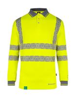ewcpklssym Beeswift EWCPKLS Yellow Unisex Hi Vis Polo Shirt, M