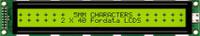 fc4002b00-fhyybw-51se Fordata FC4002B00-FHYYBW-51SE FC Alphanumeric LCD Alphanumeric Display, Green, Yellow on Yellow-Green, 2 Rows by 40