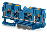 3212947 Phoenix Contact  PT 6-QUATTRO BU Series Grey, Single-Level, Push In Termination