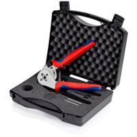 97-52-65 Knipex 97 Hand Ratcheting Four-Mandrel Crimping Pliers for Turned Contacts, 0,14 → 6mm² Wire