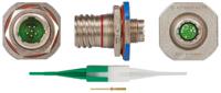 8d709f35pn Souriau Sunbank by Eaton, 8D, Copper Alloy 6 Way Panel Mount MIL Spec Circular Connector Receptacle, Pin Contacts,Shell