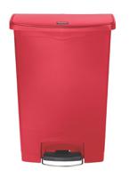 1883570 Rubbermaid Commercial Products Slim Jim 90L Red Pedal Polyethylene, Polypropylene Waste Bin