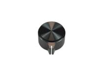 acckmp2416nls14 Vishay 23.8mm Black Potentiometer Knob for 6.35mm Shaft Round Shaft, ACCKMP2416NLS14