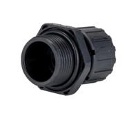 asf13pg13a-awb13 Adaptaflex Straight, Conduit Fitting, 12mm Nominal Size, PG13.5, Nylon 66, Black IP67 rating