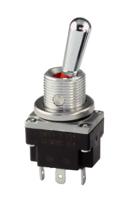 1mt1-8 Honeywell Toggle Switch, Panel Mount, On-(On), SPDT, Solder Terminal, 28V dc