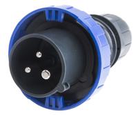 218ex1633 Scame IP66 Blue Cable Mount 2P + E Industrial Power Plug, Rated At 16A, 230 V