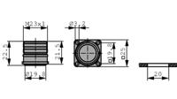 7410-0-19-040 Hummel Connector, 19 Contacts, Panel, M23 Connector, Socket, Male, IP69K, IP67, M 23 EMV Hummel Series