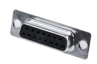 mhdb15ss MH Connectors MHDB 15 Way Cable Mount D-sub Connector Socket, 2.77mm Pitch