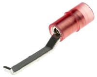 267-4063 RS PRO Hooked Insulated Crimp Blade Terminal 17.4mm Blade Length, 0.5mm² to 1.5mm², 22AWG to 16AWG, Red