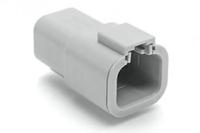atp04-4p Amphenol Industrial, ATP Automotive Connector Socket Grey Cable Mount 4 Way, Crimp Termination ATP04-4P