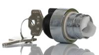 238-3928 RS PRO 2-position Key Switch Head, Maintained, 22.5mm Cutout