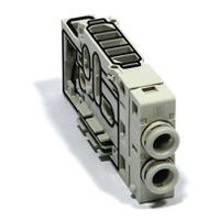 sy50m-2-3sa-c6-na SMC SY50M series One-Touch Fitting 6 mm Manifold Block for use with Valve, SY50M-2-3SA-C6-NA
