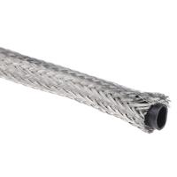 ray-101-10010ck0610 TE Connectivity Expandable Braided Copper Silver Cable Sleeve, 10mm Diameter, 10m Length, RayBraid Series