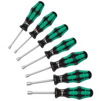 05029510001 Wera Hexagon Nut Driver Set, 5 mm, 5.5 mm, 6 mm, 7 mm, 8 mm, 10 mm, 13 mm Tip, 90 mm Overall