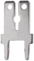 1282 Keystone PC QUICK-FIT Uninsulated Male Spade Connector, PCB Tab, 6.35 x 0.81mm Tab Size