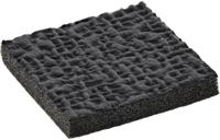 asps-16-125 Essentra Square Polyethylene (PE) Non Slip Pad 25.4mm width x 25.4mm length x 3.2mm height