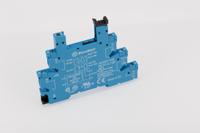 93010125 Finder 93 5 Pin 250V ac DIN Rail Relay Socket, for use with 34.51, 34.81