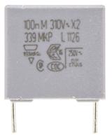 2222-339-20104 Vishay MKP 339 Polypropylene Film Capacitor, 310V ac, ±20%, 100nF, Through Hole
