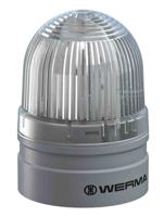 26041060 Werma EvoSIGNAL Mini Series White Blinking, Continuous Beacon, 115 → 230 V ac, Base Mount, LED Bulb, IP66