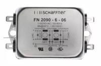 fn2090-6-06 Schaffner, FN2090 6A 250 V ac/dc 0 → 400Hz, Flange Mount EMI Filter, Fast-On, Single Phase