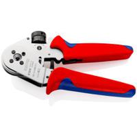 97-52-63 Knipex 97 Hand Ratcheting Four-Mandrel Crimping Pliers for Turned Contacts, 0,08 → 2,5mm² Wire