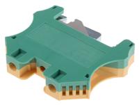 878-7550 RS PRO 2-Way DIN Rail Earth Block, 1.5 to 10mm², 16 → 6 AWG Wire, Screw