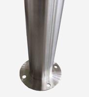 204-1787 RS PRO Grey Stainless Steel Post
