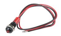 722-7886 RS PRO Red Panel Mount Indicator, 24V dc, 6mm Mounting Hole Size, Lead Wires Termination, IP67