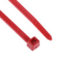 111-04804-t50r-pa66-rd HellermannTyton Cable Tie, 200mm x 4.6 mm, Red Polyamide 6.6 (PA66), Pk-100