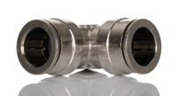100401400 Norgren PNEUFIT 10 Series Straight Threaded Adaptor, Push In 14 mm to Push In 14 mm, Tube-to-Tube Connection Style,