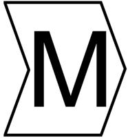 901-10424 HellermannTyton Helagrip Slide On Cable Markers, Black on White, Pre-printed "M", 2 → 5mm Cable,