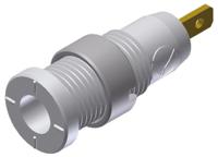 975455707 Hirschmann Test & Measurement White Female Banana Socket, 2mm Connector, Tab Termination, 10A, 1000V ac/dc, Gold Plating