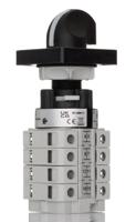 265-7682 RS PRO, 8P 2 Position 60° Rotary Cam Switch, 500V ac, 25A, Knob Actuator