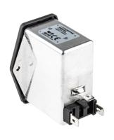 fn284-6-06 Schaffner 6A, 250 V ac Male Panel Mount IEC Filter 2 Pole FN284-6-06, Faston 2 Fuse