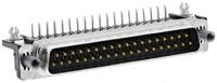 5747843-6 TE Connectivity Amplimite HD-20 37 Way Right Angle Through Hole D-sub Connector Plug, 2.75mm Pitch, with 4-40 UNC