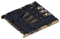 5039600696 Molex, 503960 6 Way Horizontal Push-Push SIM Card Connector With Solder Termination